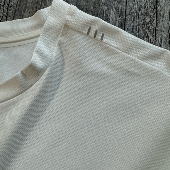 🍋 Lululemon Men’s White 3/4 Zip Up Short Sleeve White Shirt - L - Picture 9 of 11